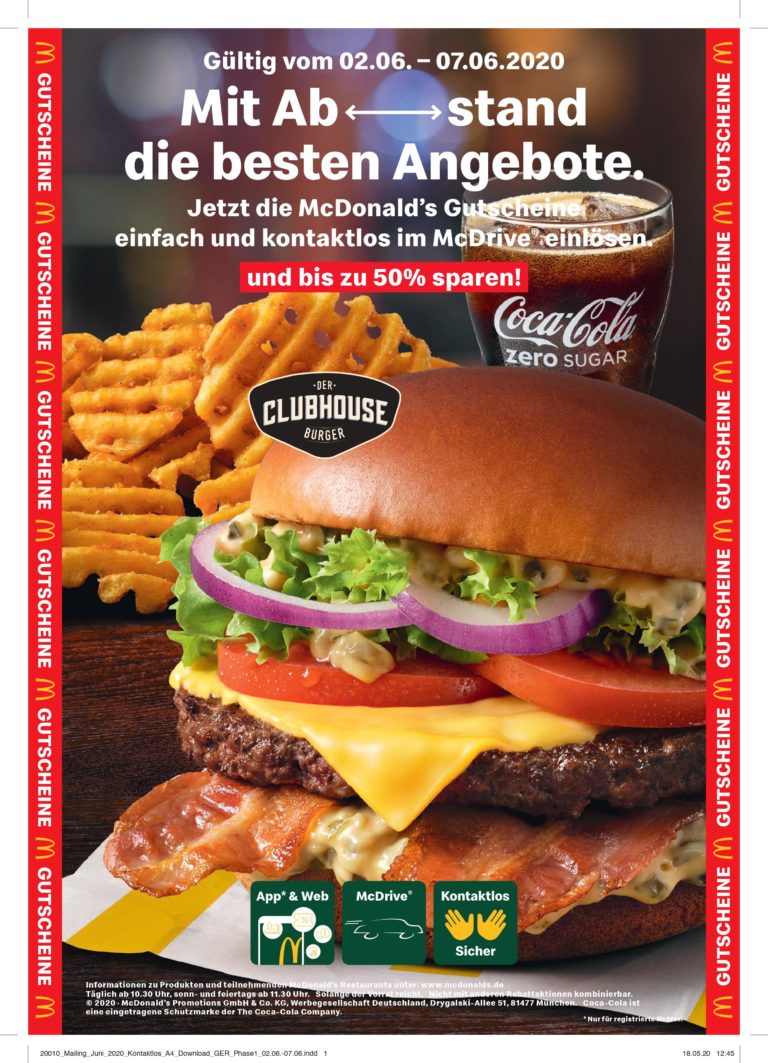 Mcdonalds Gutscheine Hamburg Mai 2017 Zum Ausdrucken