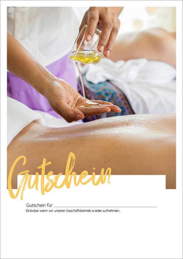 Gutscheine Massage Zum Ausdrucken