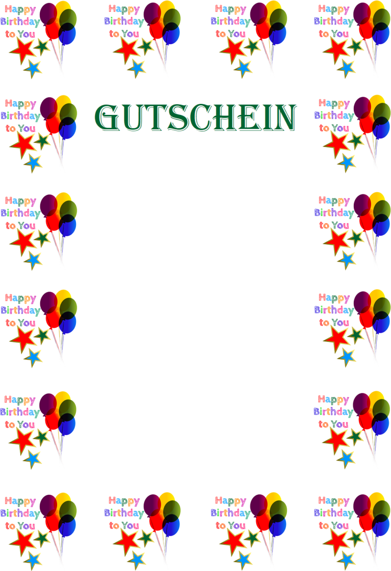 Gutschein Spruch Vorlage Geburtstag Ausdrucken Kostenlos