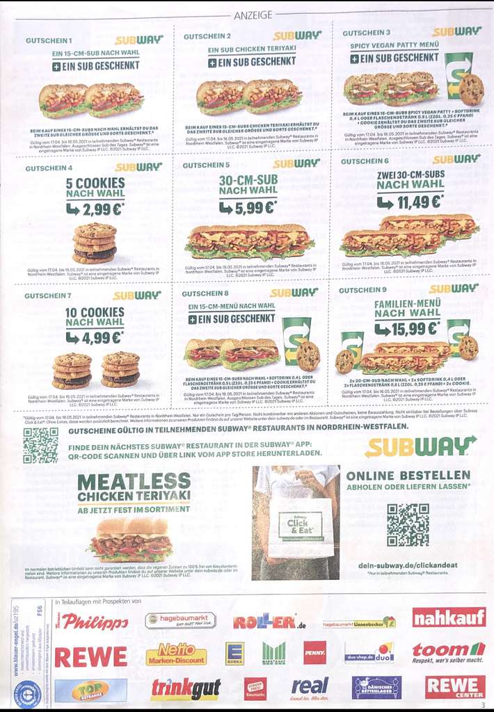 Subway Gutscheine Ohne Ausdrucken