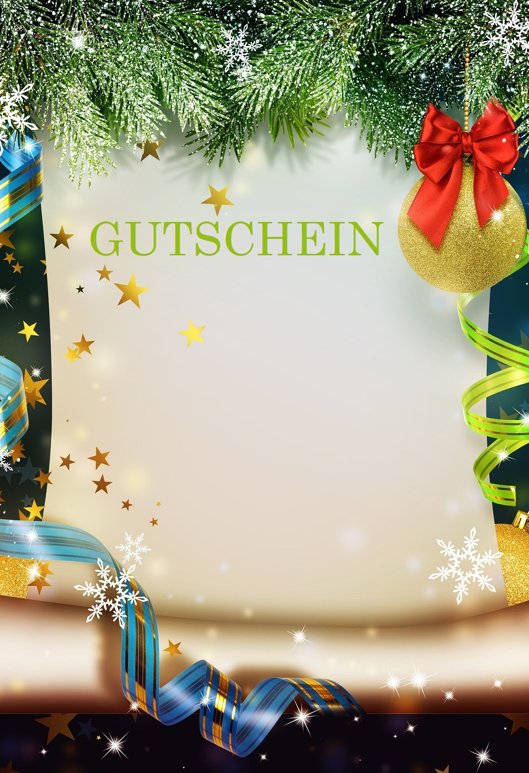 Weihnachten Gutschein Zum Ausdrucken